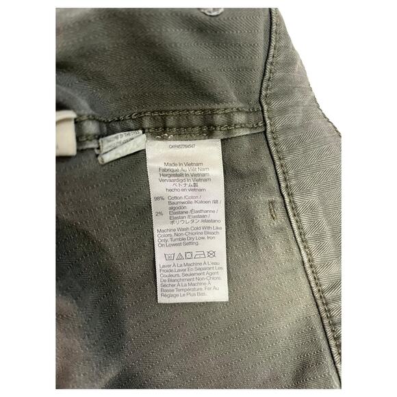 Madewell Pants Womens 28 Green High Rise Straight Utility Pocket Casual Stretch - Picture 11 of 13